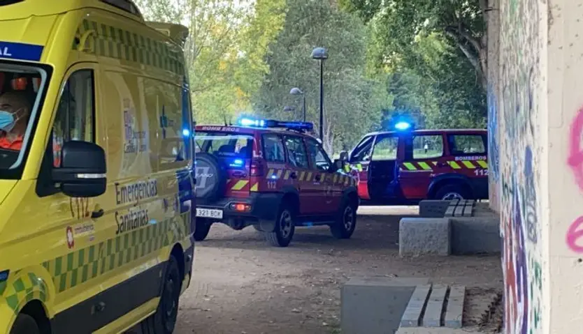 Despliegue de los servicios de emergencias en la zona