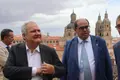 Jordi Hereu y Fernando Rodríguez en la Catedral de Salamanca.  Foto de Andrea Mateos