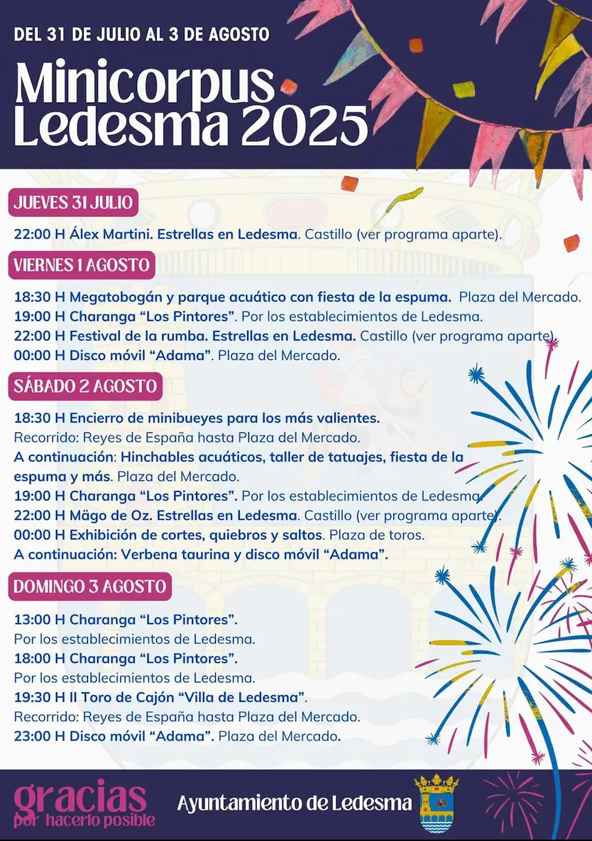 Programa Minicorpus Ledesma 2025