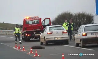Accidente de tráfico con un jabalí implicado. Imagen de archivo Salamanca24horas
