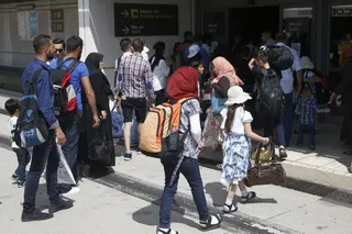 Llegada de refugiados desde Grecia