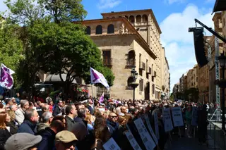 Así se ha vivido, en imágenes, la protesta que clama mejores conexiones ferroviarias en Salamanca | Mateo G.J.