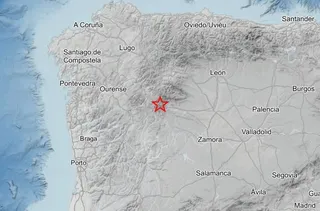 Imagen del epicentro IGN. Foto ZAMORA24HORAS