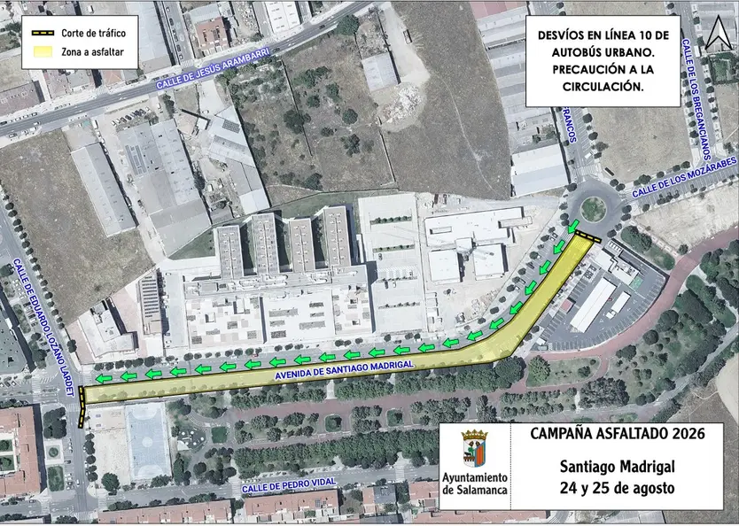 Cortes De Tráfico En Santiago Madrigal