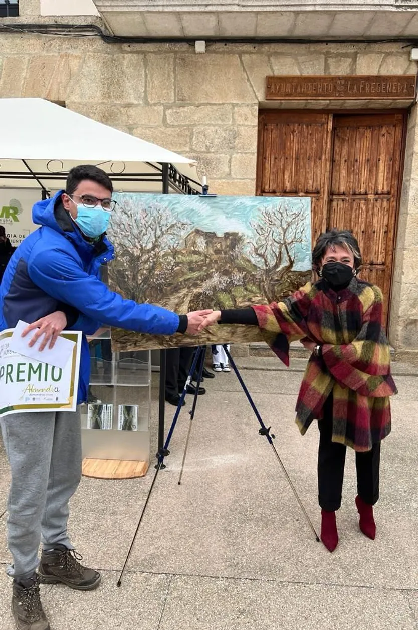 Segundo certamen de pintura al aire libre "Almendros vivos", celebrado en La Fregeneda | Salamanca 24 Horas