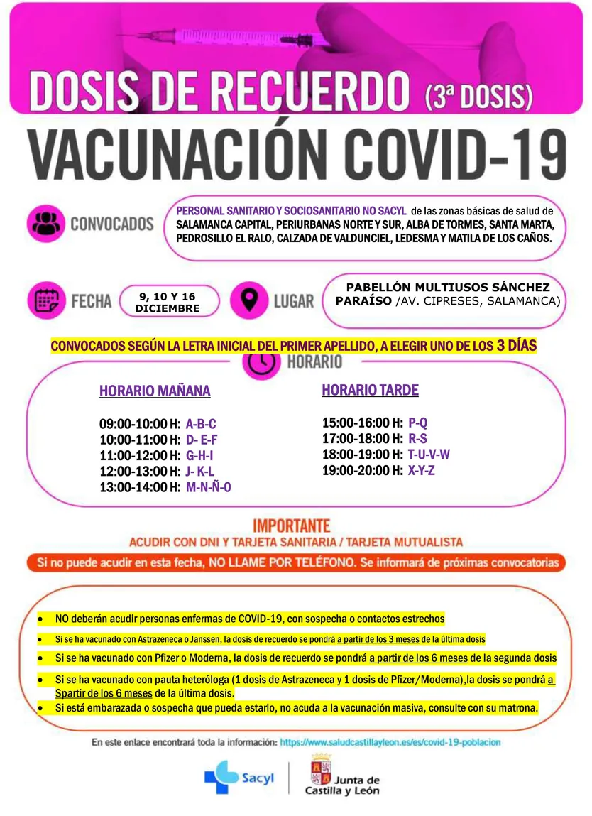 SALAMANCA Y ALREDEDORES PERSONAL SANITARIO Y SOCIOSANITARIO NO SACYL 9,1...