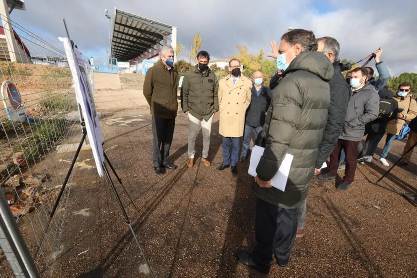 Visita del alcalde a las obras
