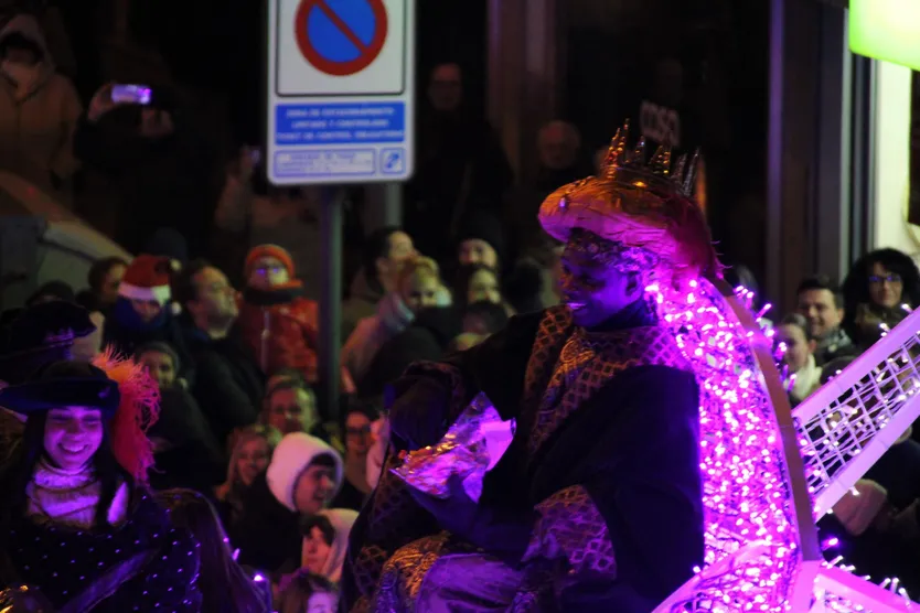 Baltasar en el desfile de la Cabalgata de Reyes 2026