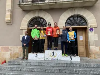 Podio del Duatlón de Navaleno 2025