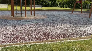 Granizo en Villamayor durante la tarde de este sábado 9 de mayo | Salamanca24horas