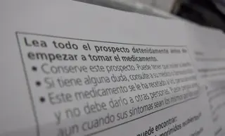 Imagen de archivo de un prospecto. Foto Infosalus