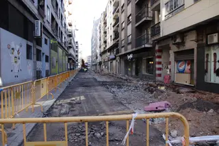 Obras, calles cortadas, estrechamientos, Álvaro Gil