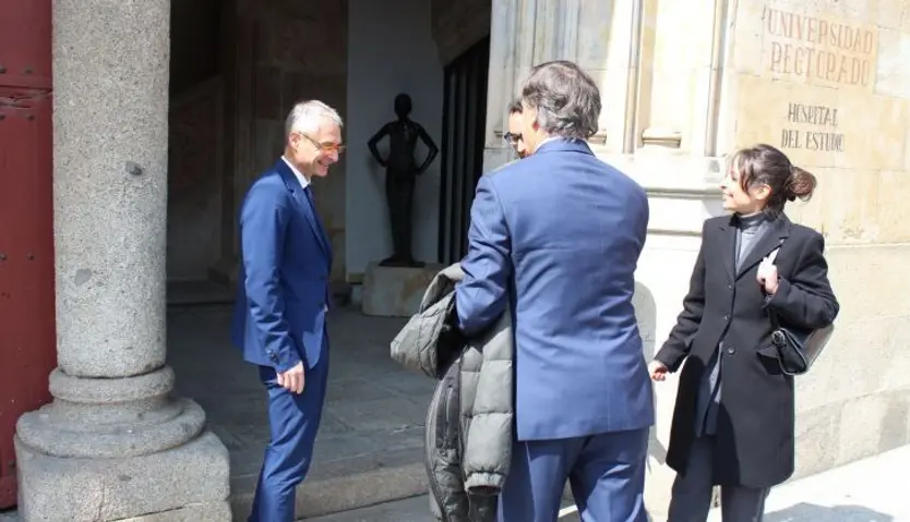 Carlos García Carbayo tras su reunión con Ricardo Rivero