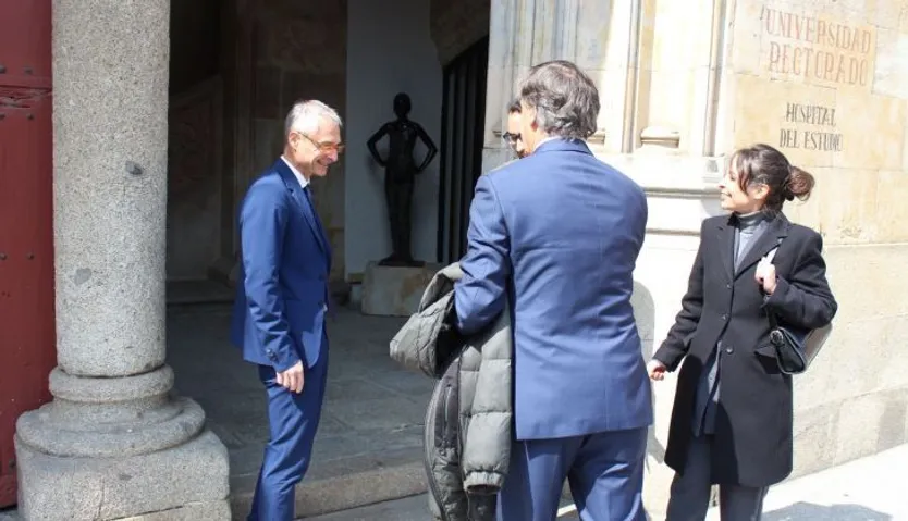Carlos García Carbayo tras su reunión con Ricardo Rivero