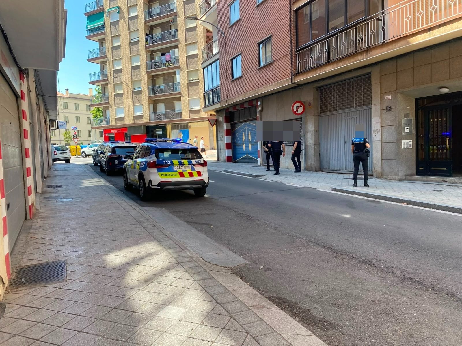 Amplio Despliegue Policial En La Calle Palacio De Vald&eacute;s Por Un Aviso De Pelea 