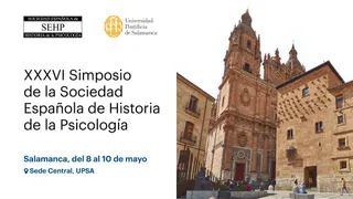 Cartel simposio psicología en la UPSA