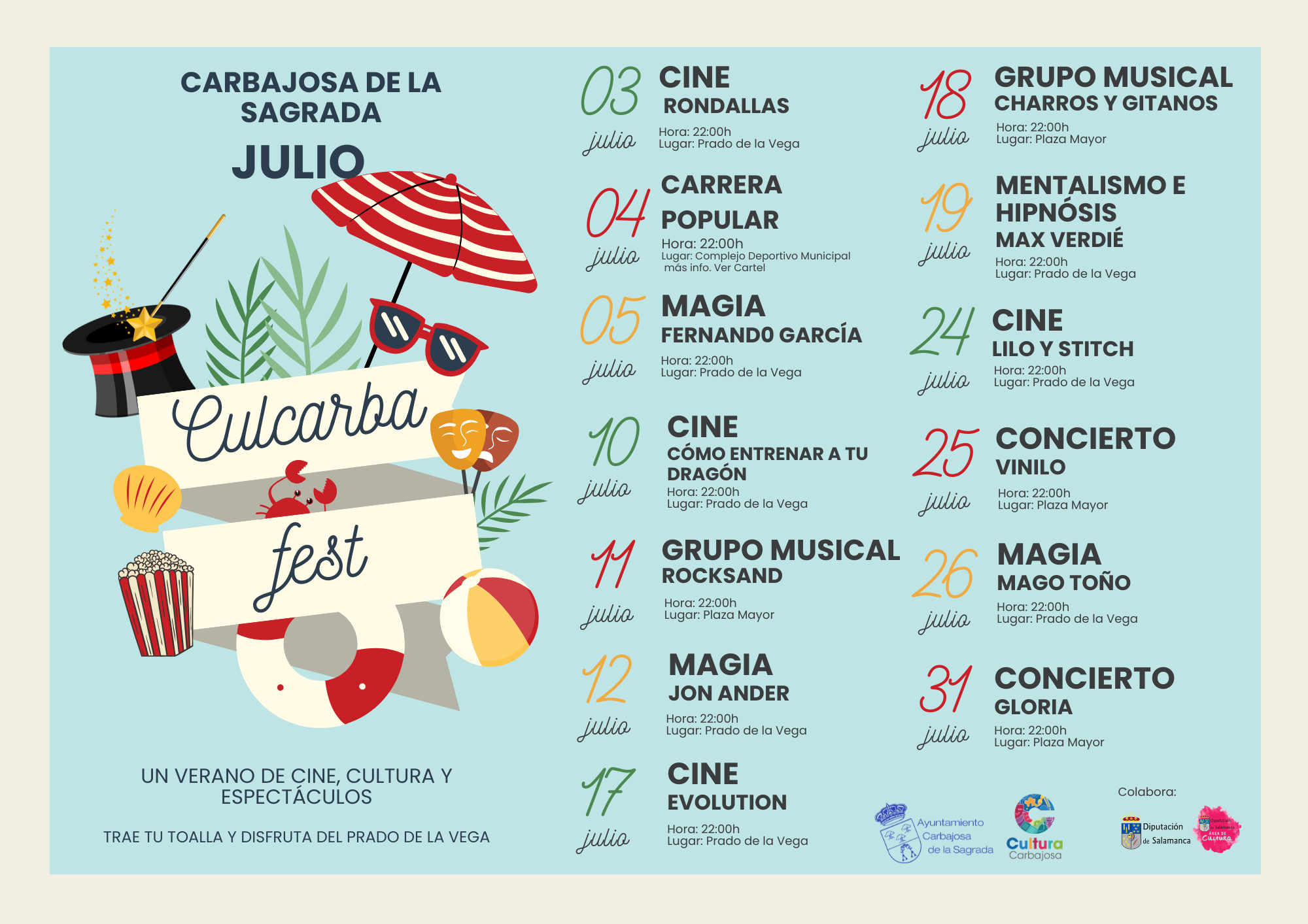 Tr&iacute;ptico Culcarba Fest Julio
