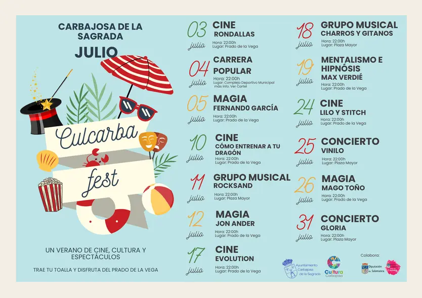 Tríptico Culcarba Fest Julio