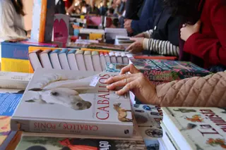 Feria del Libro en la Plaza Mayor de Salamanca