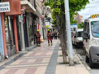 Incendio en el paseo de la Estación