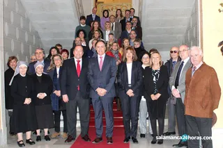 Alcalde carbajo recibe a caixabank y asociaciones2