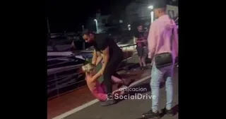 Pelea en una discoteca de Marbella. Foto @SocialDrive_es
