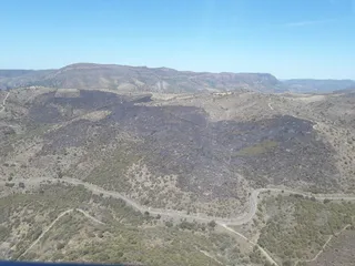 Incendio forestal en La Fregeneda. Foto @naturalezacyl