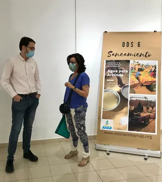 Inauguración de la exposición en el Espacio Joven