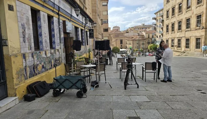 Chicote graba en Salamanca