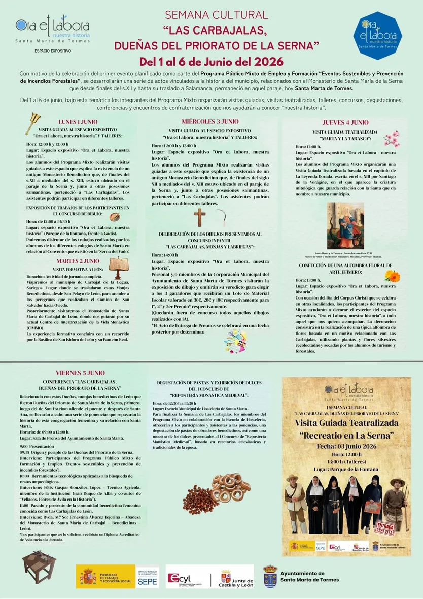 Cartel Semana de Las Carbajalas en Santa Marta