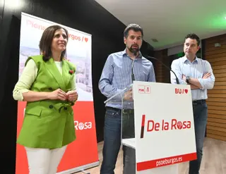 Luis Tudanca junto a Daniel de la Rosa y Esther Peña - Ricardo Ordóñez (ICAL)