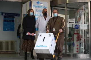 Llegada de la vacuna de Pfizer a Salamanca