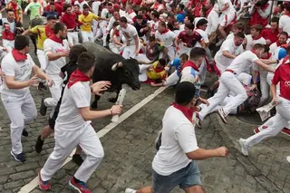 Encierro de Miura en San Fermín 2025 | Europa Press