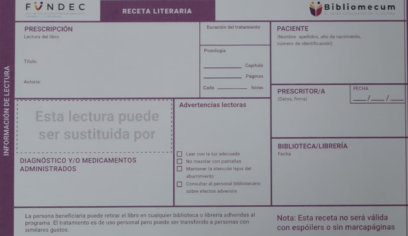 Ejemplo de recetario médico literario