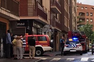 Incendio en una cocina de la calle Vitigudino