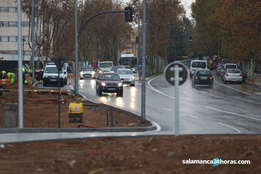 Imágenes de las obras del vial en 2020. Foto de archivo.