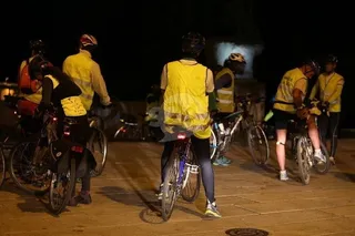Salida nocturna en bici