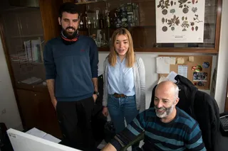 Iván Barbero, Gabriela Crespo y José Ángel Sánchez Agudo