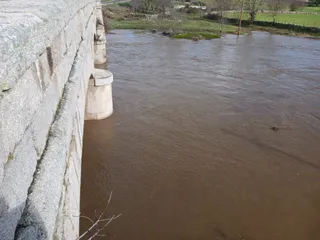 El río Huebra a su paso por el municipio de Pelarrodríguez. Foto de arhivo.
