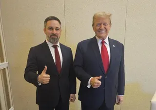 Santiago Abascal y Donald Trum Foto redes sociales Abascal