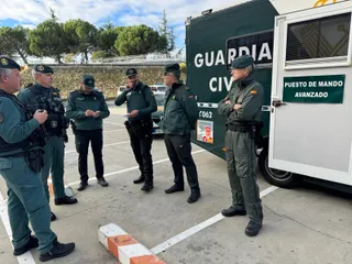 Puesto de mando avanzado de la Guardia Cibil de Salamanca operando en un simulacro terrorista | Guardia Civil de Salamanca
