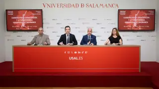 Rueda de prensa para la presentación de la III Carrera por la Investigación de la USAL | Raquel J. Santos (Comunicación USAL)