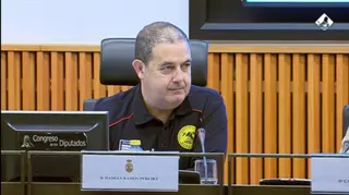 Damián Ramos durante su intervención en el Congreso