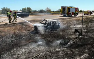 Accidente en la A 62, entre Sancti Spiritus y Martín de Yeltes (2) Jose Vicente