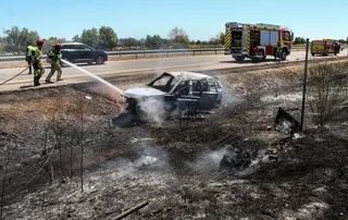 Accidente en la A 62, entre Sancti Spiritus y Martín de Yeltes (2) Jose Vicente