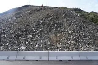 Obras en una carretera. Foto César Sánchez ICAL
