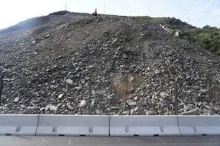 Obras en una carretera. Foto César Sánchez ICAL