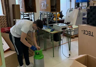 Un alumno del CIFP Río Tormes participa Refrigeración y aire acondicionado en Skills CyL Formación Profesional. FP