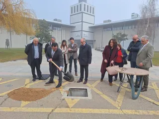 Remodelación del recinto ferial de la Diputación. Obras en el bulevar