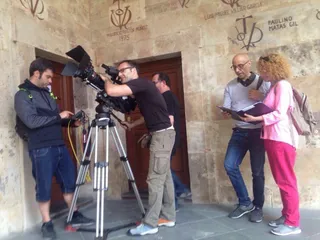 RTVE graba un documental en Salamanca en el marco del Grupo de Ciudades Patrimonio de la Humanidad